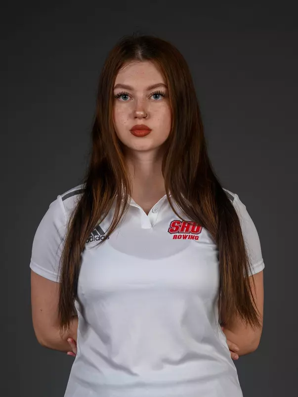 Sophia O'Malley. The SHU Rowing team's Media Day was held today at the Guest House on Sacred Heart Universitry's West Campus, Fairfield, CT. Tuesday, October 22, 2024. Photo by: Mark F. Conrad