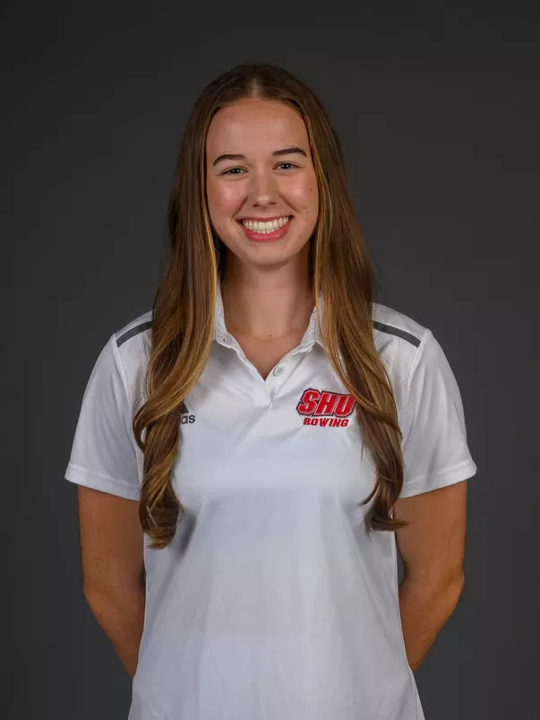 Julia Walker. The SHU Rowing team's Media Day was held today at the Guest House on Sacred Heart Universitry's West Campus, Fairfield, CT. Tuesday, October 22, 2024. Photo by: Mark F. Conrad