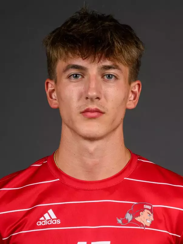 Aidan Hawk. The SHU Men's Soccer team's Media Day held at the Guest House on Sacred Heart University's West Campus, Fairfield, CT. Thursday, August 8, 2024. Photo by; Mark F. Conrad