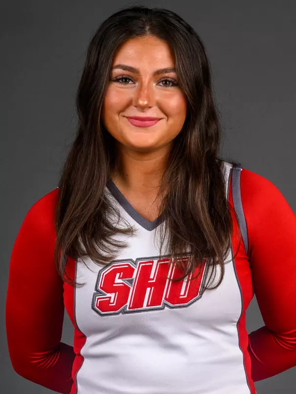Averi Wurst. The SHU Cheerleading team's Media Day held at the Guest House on Sacred Heart University's West Campus, Fairfield, CT. Monday, August 5 2024. Photo by; Mark F. Conrad
