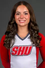 Kathryn Kofod. The SHU Cheerleading team's Media Day held at the Guest House on Sacred Heart University's West Campus, Fairfield, CT. Monday, August 5 2024. Photo by; Mark F. Conrad