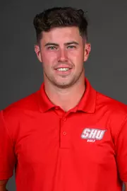 Eoin Freeman. SHU Men's and Women's Golf Media Day held at the Guest House, Sacred Heart University's West Campus. Wednesday, August 21, 2024. Photo by: Mark F. Conrad