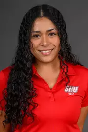 Maya Robilio. SHU Men's and Women's Golf Media Day held at the Guest House, Sacred Heart University's West Campus. Wednesday, August 21, 2024. Photo by: Mark F. Conrad