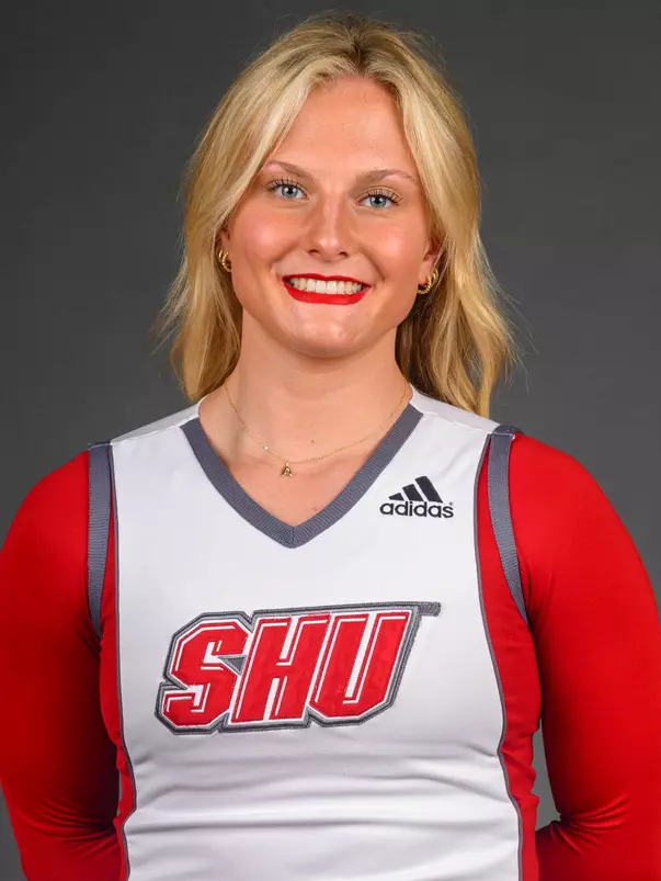 Alexa Borner. The SHU Cheerleading team's Media Day held at the Guest House on Sacred Heart University's West Campus, Fairfield, CT. Monday, August 5 2024. Photo by; Mark F. Conrad