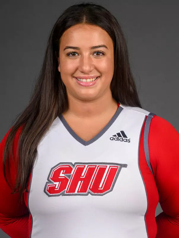Ariana Adelman. The SHU Cheerleading team's Media Day held at the Guest House on Sacred Heart University's West Campus, Fairfield, CT. Monday, August 5 2024. Photo by; Mark F. Conrad