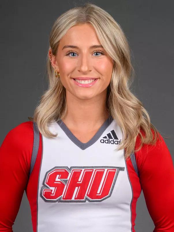 Avery Banks. The SHU Cheerleading team's Media Day held at the Guest House on Sacred Heart University's West Campus, Fairfield, CT. Monday, August 5 2024. Photo by; Mark F. Conrad