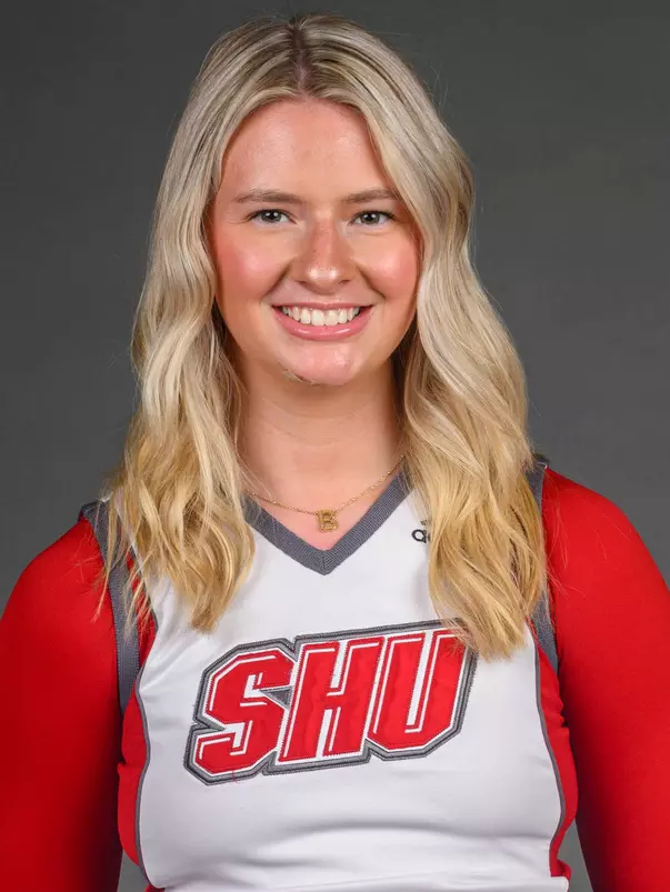 Brooke Walters. The SHU Cheerleading team's Media Day held at the Guest House on Sacred Heart University's West Campus, Fairfield, CT. Monday, August 5 2024. Photo by; Mark F. Conrad