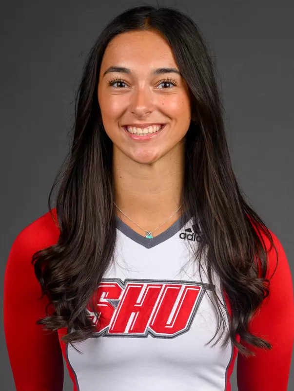 Bryanna Lynch. The SHU Cheerleading team's Media Day held at the Guest House on Sacred Heart University's West Campus, Fairfield, CT. Monday, August 5 2024. Photo by; Mark F. Conrad
