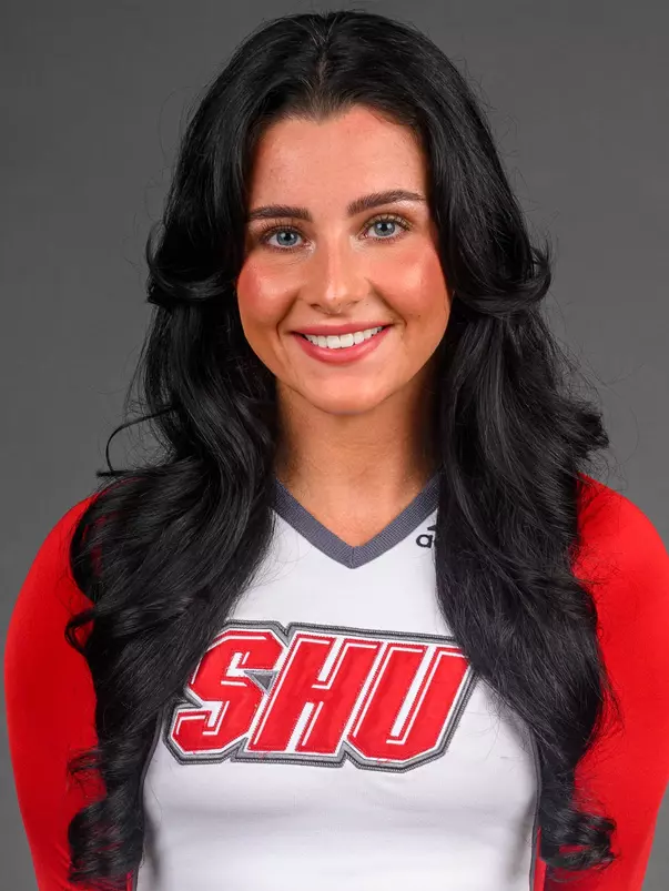 Carolyn Doherty. The SHU Cheerleading team's Media Day held at the Guest House on Sacred Heart University's West Campus, Fairfield, CT. Monday, August 5 2024. Photo by; Mark F. Conrad