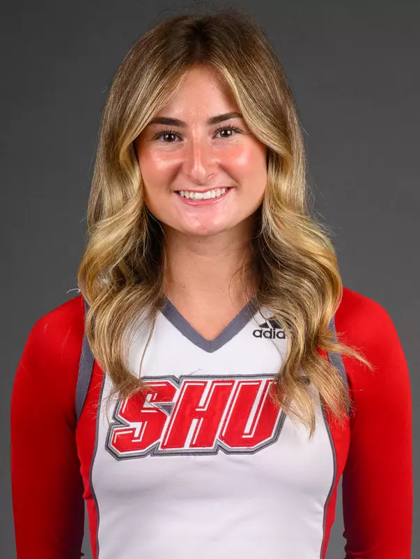 Finley Dvorkin. The SHU Cheerleading team's Media Day held at the Guest House on Sacred Heart University's West Campus, Fairfield, CT. Monday, August 5 2024. Photo by; Mark F. Conrad