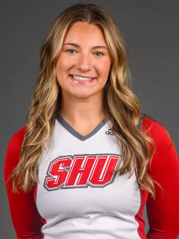 Isabella Garcia. The SHU Cheerleading team's Media Day held at the Guest House on Sacred Heart University's West Campus, Fairfield, CT. Monday, August 5 2024. Photo by; Mark F. Conrad