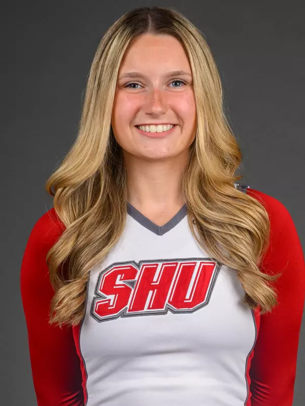 Karissa Miller. The SHU Cheerleading team's Media Day held at the Guest House on Sacred Heart University's West Campus, Fairfield, CT. Monday, August 5 2024. Photo by; Mark F. Conrad