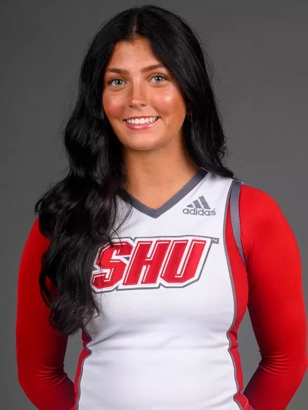 Lauren Stea. The SHU Cheerleading team's Media Day held at the Guest House on Sacred Heart University's West Campus, Fairfield, CT. Monday, August 5 2024. Photo by; Mark F. Conrad