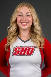 Lindsay Hatajik. The SHU Cheerleading team's Media Day held at the Guest House on Sacred Heart University's West Campus, Fairfield, CT. Monday, August 5 2024. Photo by; Mark F. Conrad