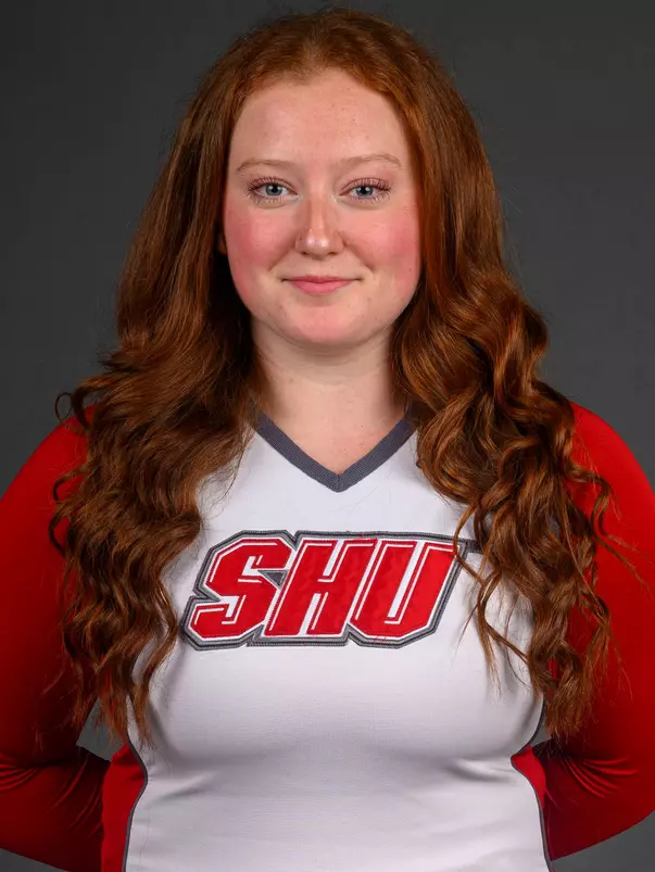 Samantha Mills. The SHU Cheerleading team's Media Day held at the Guest House on Sacred Heart University's West Campus, Fairfield, CT. Monday, August 5 2024. Photo by; Mark F. Conrad