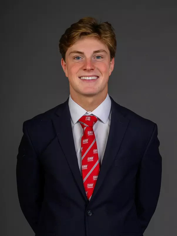 Michael Amoruso. The SHU Men's Lacrosse team held their Media Day at the Guest House on Sacred Heart University's West Campus, Fairfield, CT. Monday, December 9, 2024. Photo by: Mark F. Conrad