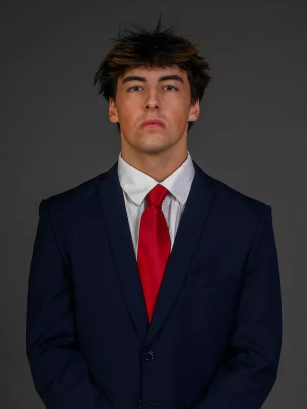 Dominick Basti. The SHU Men's Lacrosse team held their Media Day at the Guest House on Sacred Heart University's West Campus, Fairfield, CT. Monday, December 9, 2024. Photo by: Mark F. Conrad