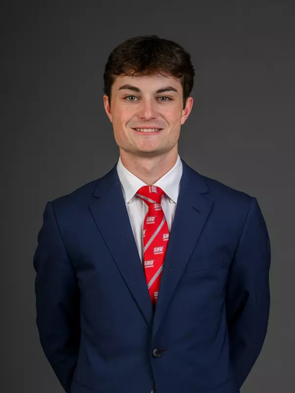 Sam Blake. The SHU Men's Lacrosse team held their Media Day at the Guest House on Sacred Heart University's West Campus, Fairfield, CT. Monday, December 9, 2024. Photo by: Mark F. Conrad