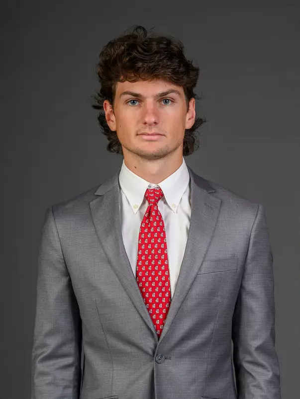 Connor Garrison. The SHU Men's Lacrosse team held their Media Day at the Guest House on Sacred Heart University's West Campus, Fairfield, CT. Monday, December 9, 2024. Photo by: Mark F. Conrad