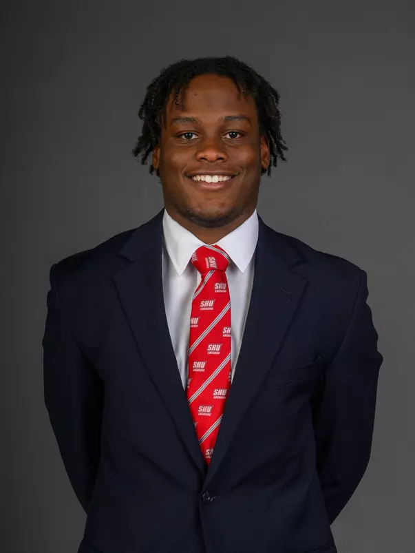 Errol Garvey. The SHU Men's Lacrosse team held their Media Day at the Guest House on Sacred Heart University's West Campus, Fairfield, CT. Monday, December 9, 2024. Photo by: Mark F. Conrad