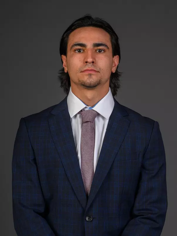 Max Manware. The SHU Men's Lacrosse team held their Media Day at the Guest House on Sacred Heart University's West Campus, Fairfield, CT. Monday, December 9, 2024. Photo by: Mark F. Conrad