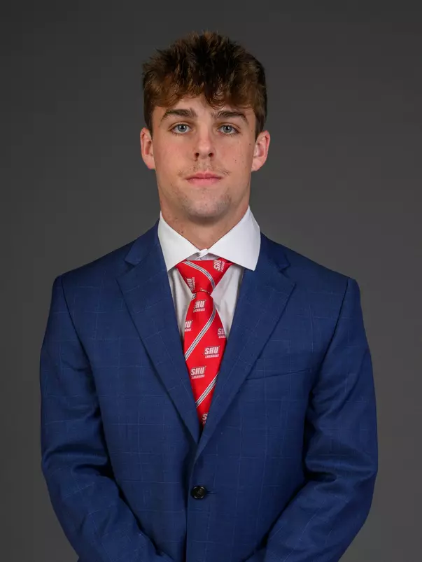 Tim McLain. The SHU Men's Lacrosse team held their Media Day at the Guest House on Sacred Heart University's West Campus, Fairfield, CT. Monday, December 9, 2024. Photo by: Mark F. Conrad