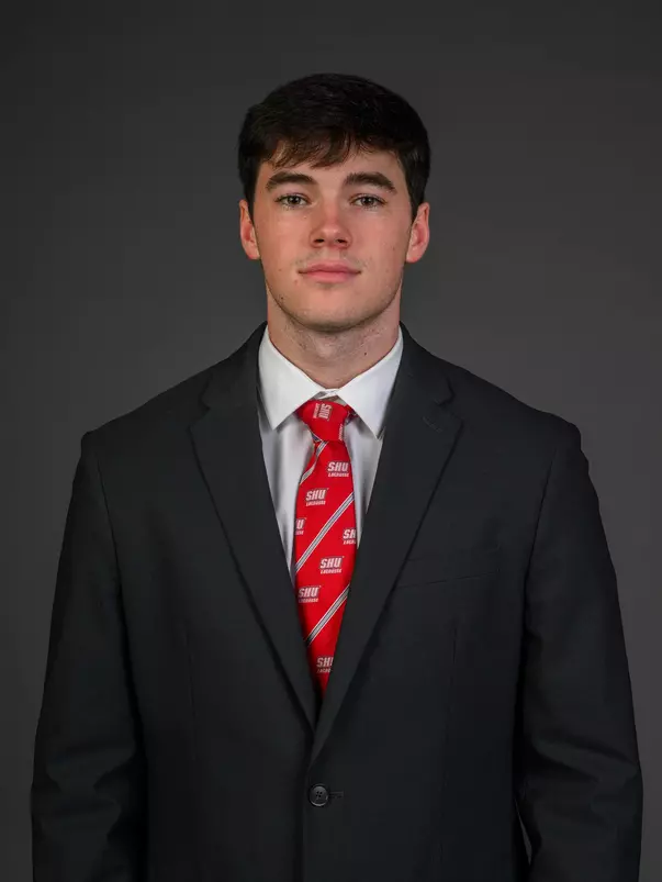 James Moran. The SHU Men's Lacrosse team held their Media Day at the Guest House on Sacred Heart University's West Campus, Fairfield, CT. Monday, December 9, 2024. Photo by: Mark F. Conrad