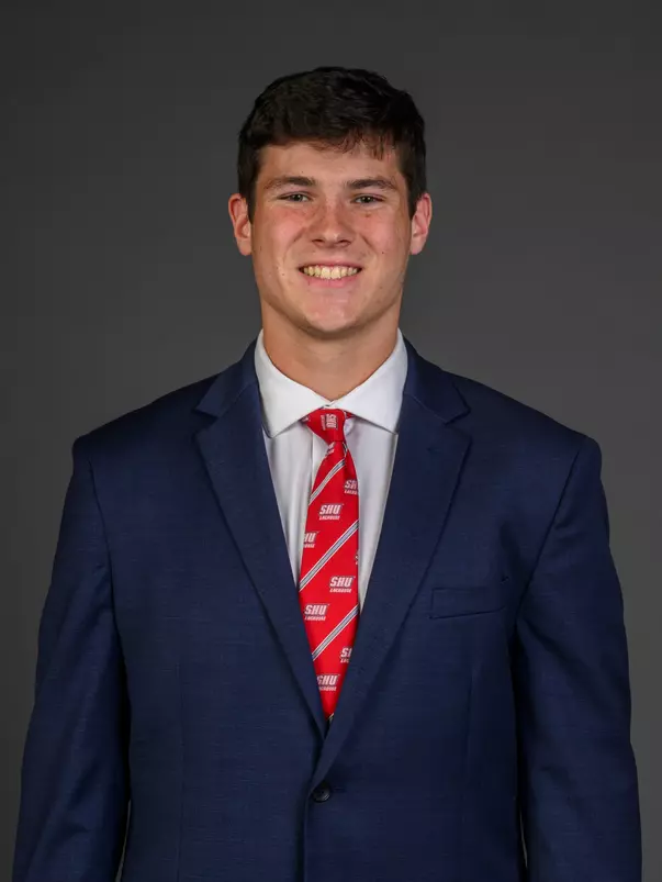 Will Moulton. The SHU Men's Lacrosse team held their Media Day at the Guest House on Sacred Heart University's West Campus, Fairfield, CT. Monday, December 9, 2024. Photo by: Mark F. Conrad