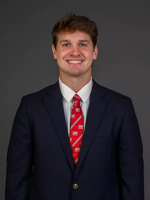 MP Thomas. The SHU Men's Lacrosse team held their Media Day at the Guest House on Sacred Heart University's West Campus, Fairfield, CT. Monday, December 9, 2024. Photo by: Mark F. Conrad