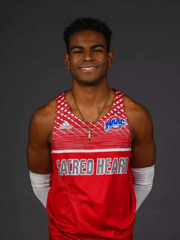 Jacques Lucien . The SHU Track & Field team's second Media Day was held at the Guest House on Sacred Heart University's West Campus, Fairfield, CT. Thursday, November 14, 2024. Photo by: Mark F. Conrad