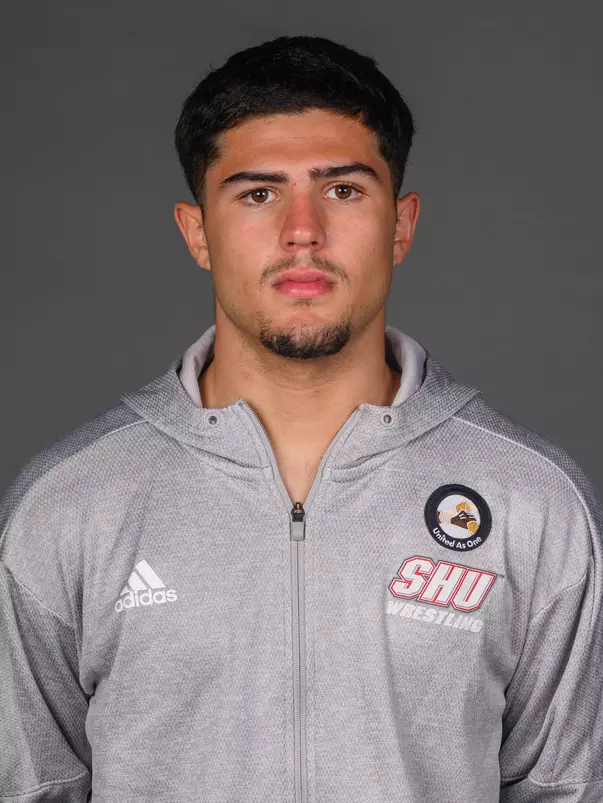 Jackson Torres. The SHU Men's Volleyball, Women and Men's Wrestling, and Dance teams held their Media Days today at the William Pitt Center, Sacred Heart Universary, Fairfield CT. Sunday, September 28, 2025. Photo by: Mark F. Conrad