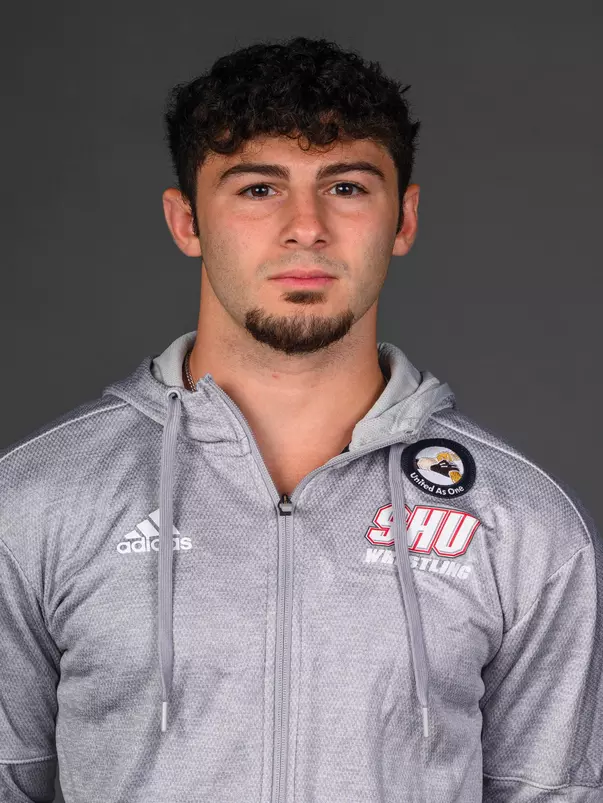 Mike Manta. The SHU Men's Volleyball, Women and Men's Wrestling, and Dance teams held their Media Days today at the William Pitt Center, Sacred Heart Universary, Fairfield CT. Sunday, September 28, 2025. Photo by: Mark F. Conrad