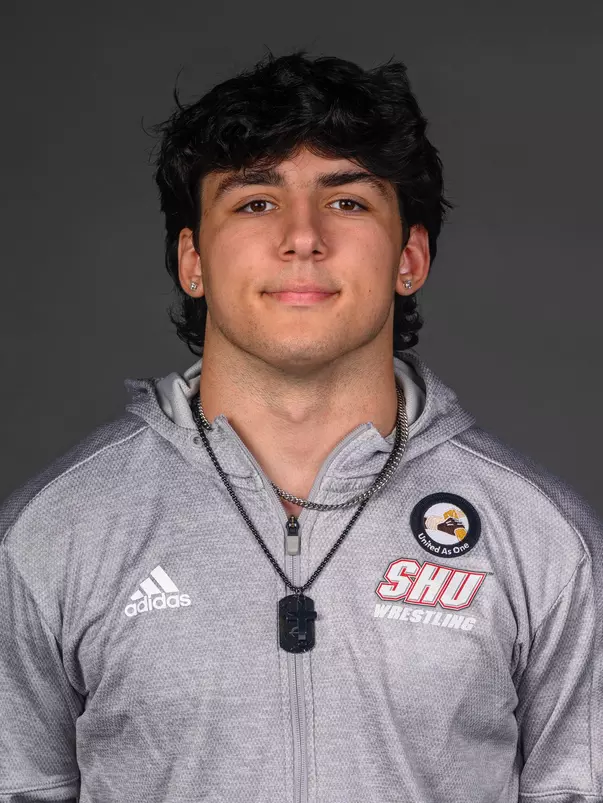 Dominick Kraemer. The SHU Men's Volleyball, Women and Men's Wrestling, and Dance teams held their Media Days today at the William Pitt Center, Sacred Heart Universary, Fairfield CT. Sunday, September 28, 2025. Photo by: Mark F. Conrad