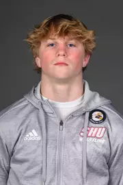 John Sheehy. The SHU Men's Volleyball, Women and Men's Wrestling, and Dance teams held their Media Days today at the William Pitt Center, Sacred Heart Universary, Fairfield CT. Sunday, September 28, 2025. Photo by: Mark F. Conrad