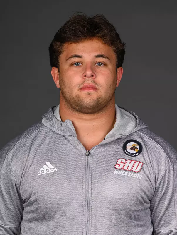 Jake Trovato. The SHU Men's Volleyball, Women and Men's Wrestling, and Dance teams held their Media Days today at the William Pitt Center, Sacred Heart Universary, Fairfield CT. Sunday, September 28, 2025. Photo by: Mark F. Conrad