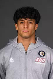 Luke Longo. The SHU Men's Volleyball, Women and Men's Wrestling, and Dance teams held their Media Days today at the William Pitt Center, Sacred Heart Universary, Fairfield CT. Sunday, September 28, 2025. Photo by: Mark F. Conrad