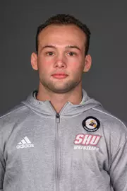 Michael Schiffhauer. The SHU Men's Volleyball, Women and Men's Wrestling, and Dance teams held their Media Days today at the William Pitt Center, Sacred Heart Universary, Fairfield CT. Sunday, September 28, 2025. Photo by: Mark F. Conrad