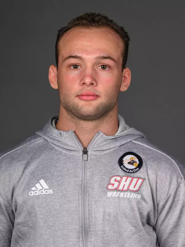 Michael Schiffhauer. The SHU Men's Volleyball, Women and Men's Wrestling, and Dance teams held their Media Days today at the William Pitt Center, Sacred Heart Universary, Fairfield CT. Sunday, September 28, 2025. Photo by: Mark F. Conrad