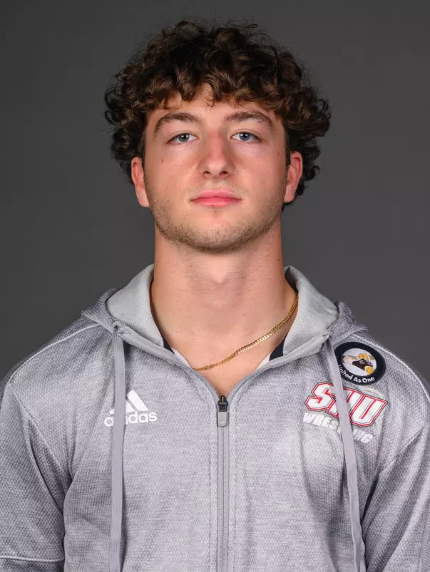Zach Iannucci. The SHU Men's Volleyball, Women and Men's Wrestling, and Dance teams held their Media Days today at the William Pitt Center, Sacred Heart Universary, Fairfield CT. Sunday, September 28, 2025. Photo by: Mark F. Conrad