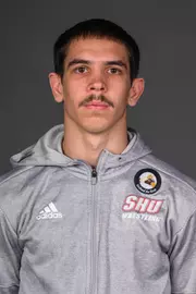 Anthony Samuels. The SHU Men's Volleyball, Women and Men's Wrestling, and Dance teams held their Media Days today at the William Pitt Center, Sacred Heart Universary, Fairfield CT. Sunday, September 28, 2025. Photo by: Mark F. Conrad