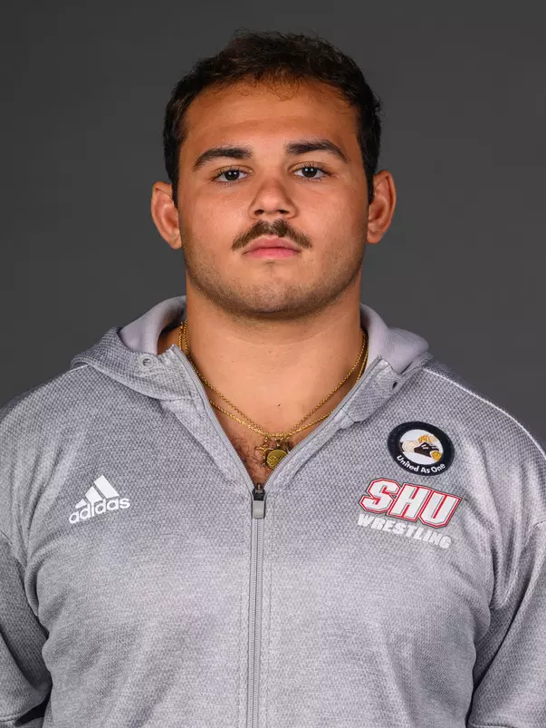 Frank Romeo. The SHU Men's Volleyball, Women and Men's Wrestling, and Dance teams held their Media Days today at the William Pitt Center, Sacred Heart Universary, Fairfield CT. Sunday, September 28, 2025. Photo by: Mark F. Conrad