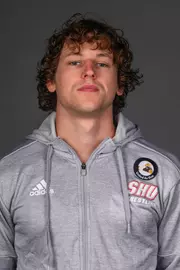 Sam Oakes. The SHU Men's Volleyball, Women and Men's Wrestling, and Dance teams held their Media Days today at the William Pitt Center, Sacred Heart Universary, Fairfield CT. Sunday, September 28, 2025. Photo by: Mark F. Conrad