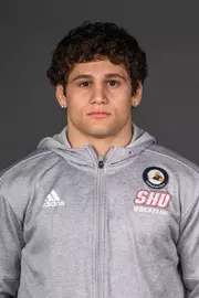 Logan Shugar. The SHU Men's Volleyball, Women and Men's Wrestling, and Dance teams held their Media Days today at the William Pitt Center, Sacred Heart Universary, Fairfield CT. Sunday, September 28, 2025. Photo by: Mark F. Conrad
