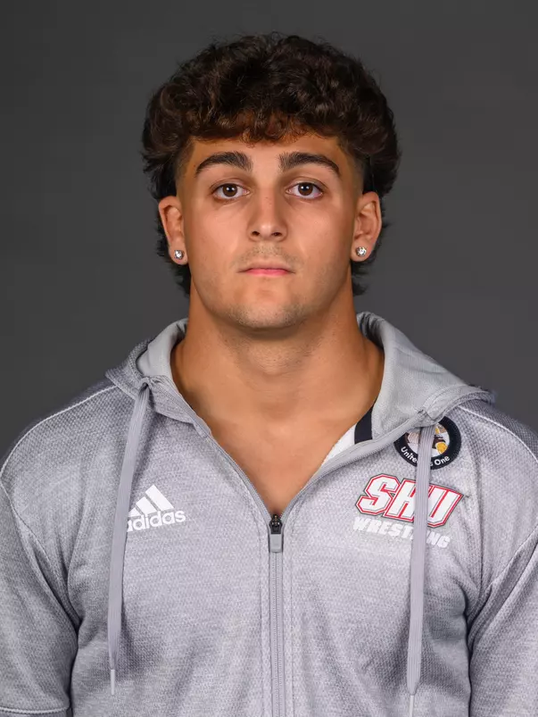 Jack DiBenedetto. The SHU Men's Volleyball, Women and Men's Wrestling, and Dance teams held their Media Days today at the William Pitt Center, Sacred Heart Universary, Fairfield CT. Sunday, September 28, 2025. Photo by: Mark F. Conrad