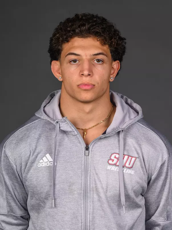 AJ Falcone. The SHU Men's Volleyball, Women and Men's Wrestling, and Dance teams held their Media Days today at the William Pitt Center, Sacred Heart Universary, Fairfield CT. Sunday, September 28, 2025. Photo by: Mark F. Conrad