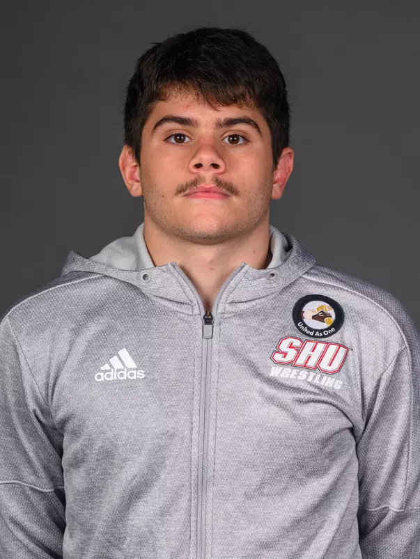 Michael Baker. The SHU Men's Volleyball, Women and Men's Wrestling, and Dance teams held their Media Days today at the William Pitt Center, Sacred Heart Universary, Fairfield CT. Sunday, September 28, 2025. Photo by: Mark F. Conrad