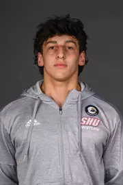 Lucas Gutierrez. The SHU Men's Volleyball, Women and Men's Wrestling, and Dance teams held their Media Days today at the William Pitt Center, Sacred Heart Universary, Fairfield CT. Sunday, September 28, 2025. Photo by: Mark F. Conrad