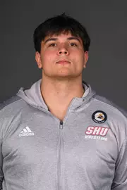 Samuel Henry. The SHU Men's Volleyball, Women and Men's Wrestling, and Dance teams held their Media Days today at the William Pitt Center, Sacred Heart Universary, Fairfield CT. Sunday, September 28, 2025. Photo by: Mark F. Conrad