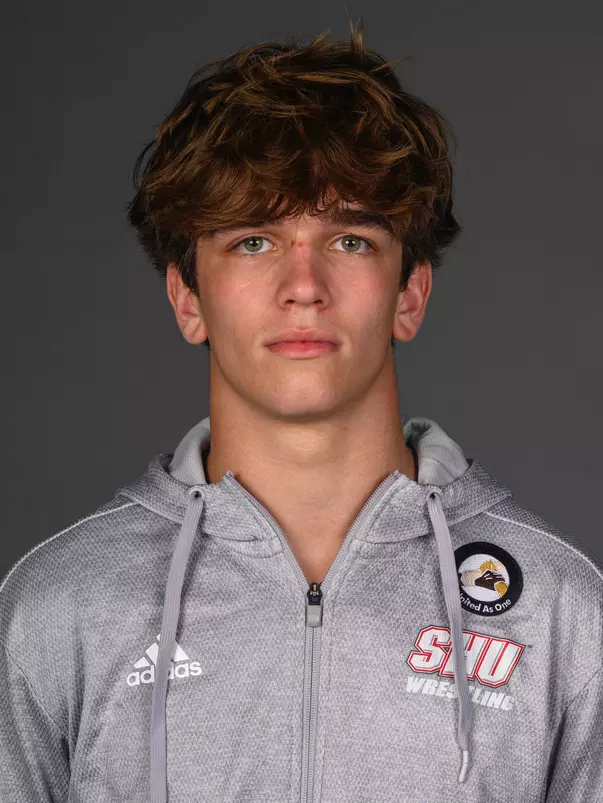 Owen Anderson. The SHU Men's Volleyball, Women and Men's Wrestling, and Dance teams held their Media Days today at the William Pitt Center, Sacred Heart Universary, Fairfield CT. Sunday, September 28, 2025. Photo by: Mark F. Conrad