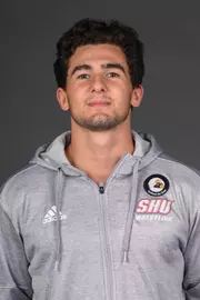 Danny Delusant. The SHU Men's Volleyball, Women and Men's Wrestling, and Dance teams held their Media Days today at the William Pitt Center, Sacred Heart Universary, Fairfield CT. Sunday, September 28, 2025. Photo by: Mark F. Conrad